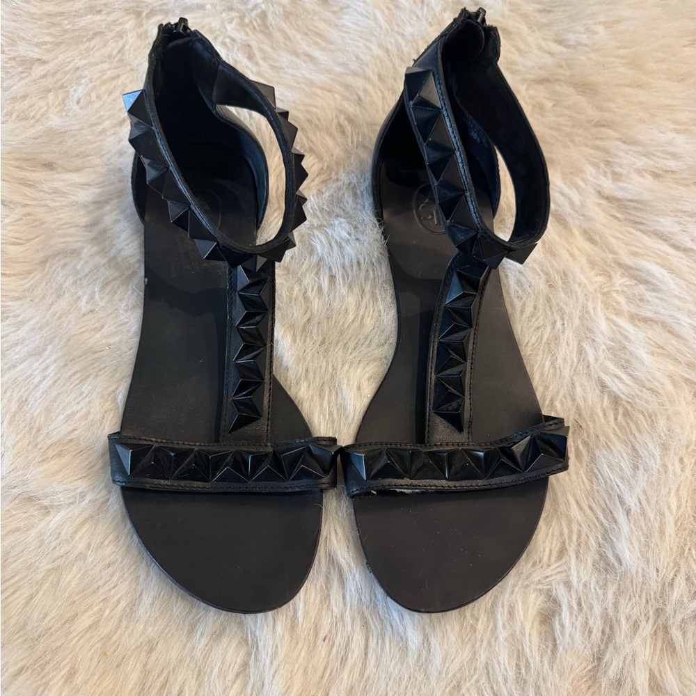 ASH Black Studded Gladiator Sandals